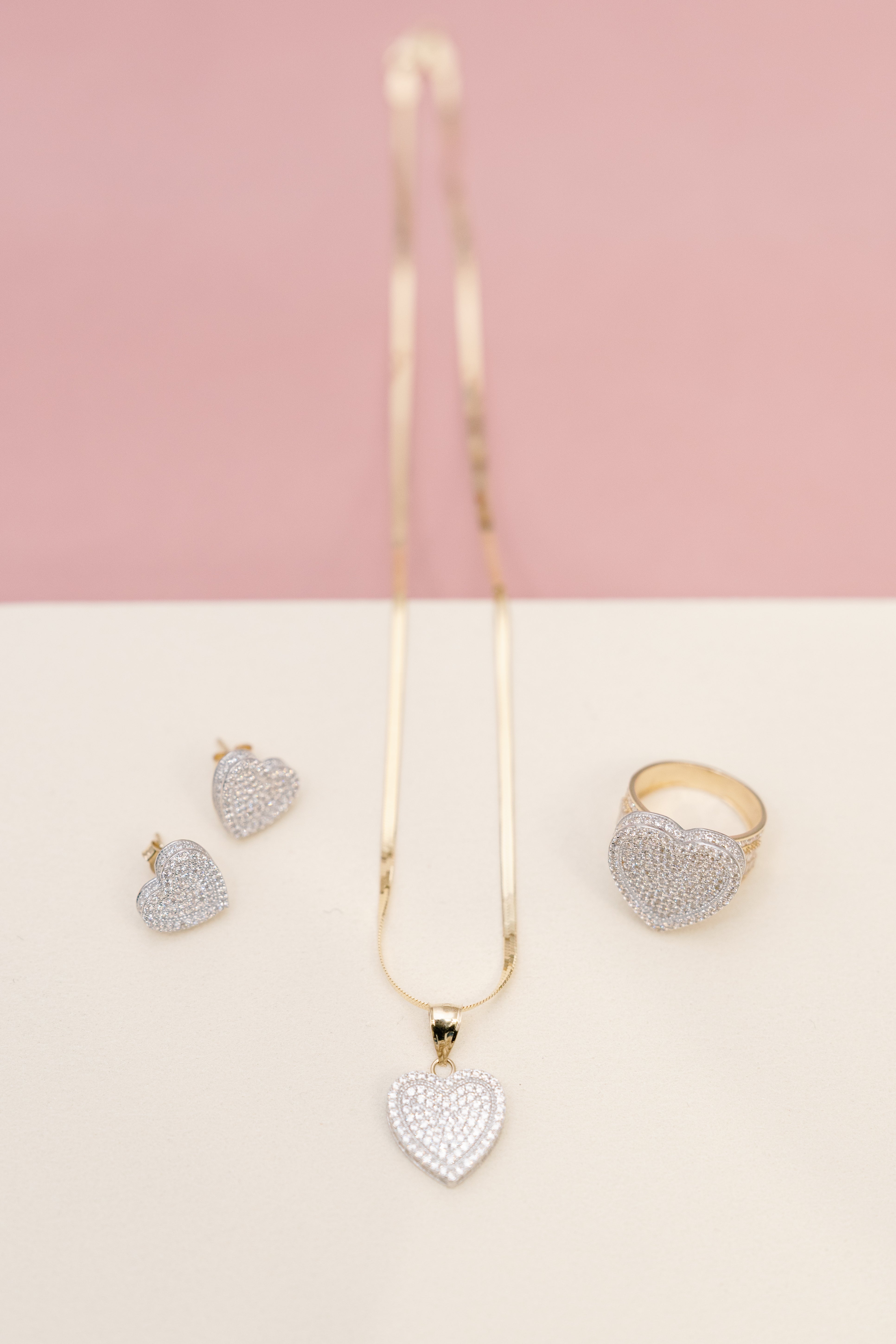 Heart Set 14kt Gold