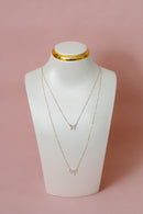 Butterfly Necklace Diamond 14kt Gold