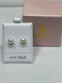 Pearl Earring 14kt Gold