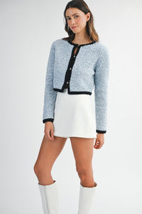 Teweed Crystal Cardigan