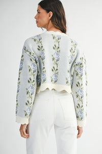 Blue Blossom Sweater