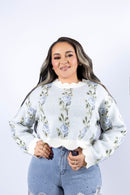 Blue Blossom Sweater